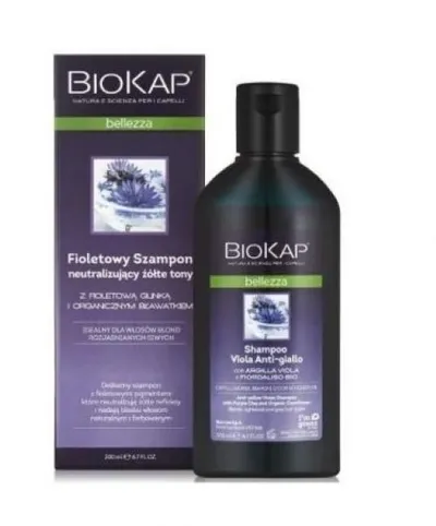 Bios Line Biokap Bellezza, Fioletowy Szampon neutralizujący żółte tony