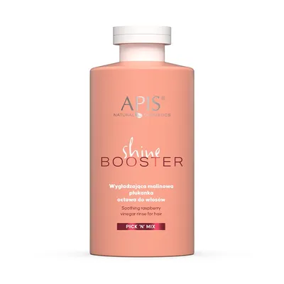 Apis Pick'N'Mix, Shine Booster, Wygładzająca malinowa płukanka octowa do włosów