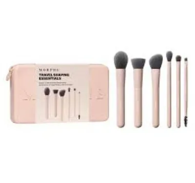 Morphe Brushes Shaping Essentials, Bamboo & Charcoal Infused Travel Brush Set (Zestaw pędzli do makijażu)
