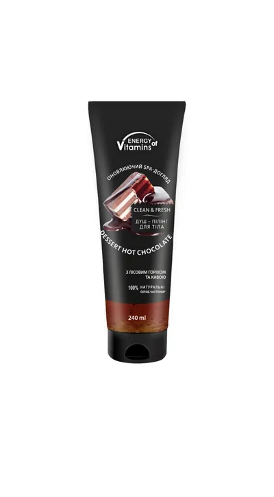 Energy of Vitamins Dessert Hot Chocolate, Body Scrub (Pieniący peeling myjący)