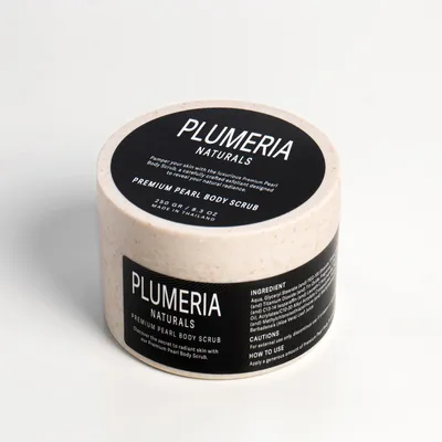 Plumeria Naturals Premium Pearl, Body Scrub (Luksusowy peeling do ciała z perłami)