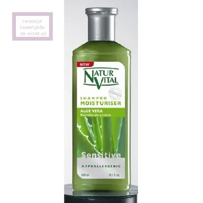 NaturVital Sensitive, Shampoo Moisturiser Aloe Vera (Szampon z aloesem do włosów wymagających nawilżenia)