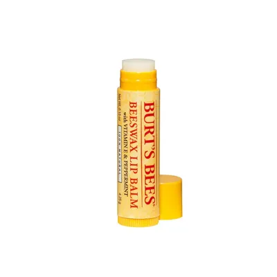 Burt's Bees Beeswax Lip Balm with Vitamin E & Peppermint (Balsam do ust z woskiem pszczelim, witaminą E i miętą pieprzową)