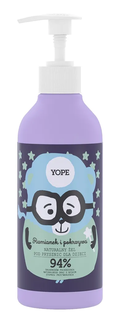 Yope Naturalny żel pod prysznic dla dzieci `Rumianek i pokrzywa`