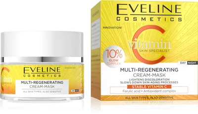 Eveline Cosmetics Vitamin C Skin Specialist, Multiregenerujący krem maska do twarzy