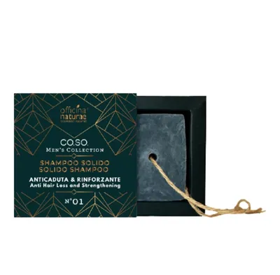 Officina Naturae Co.So, Men Collection, Solid Shampoo (Wzmacniający szampon w kostce dla mężczyzn)