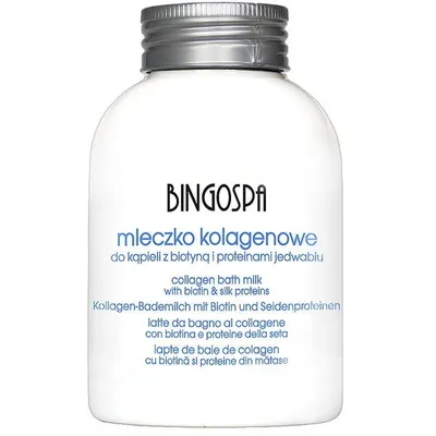BingoSpa Collagen Bath Milk (Mleczko kolagenowe do kąpieli z biotyną i proteinami jedwabiu)