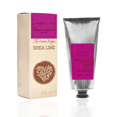 Soap & Friends Shea Line, Grapes Hand Cream (Krem do rąk `Winogrono`)