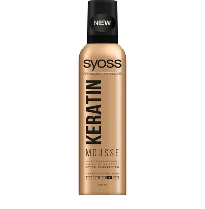 Syoss Keratin, Style Perfection Mousse (Pianka do włosów)