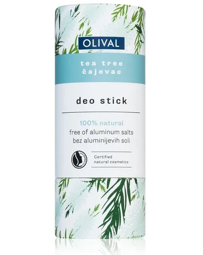 Olival Natural, Tea Tree, Deo Stick (Dezodorant w sztyfcie bez dodatku soli aluminium)