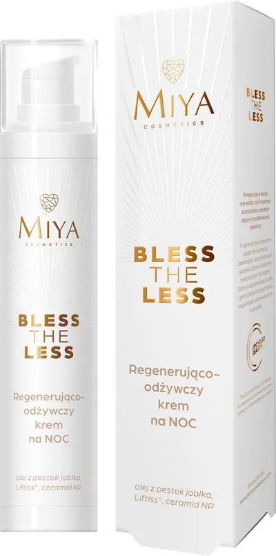 Miya Cosmetics Bless The Less, Regenerująco - odżywczy krem do twarzy  na noc