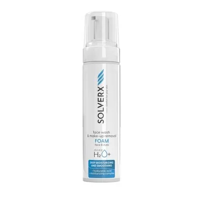 Solverx Deep h2o, Face Wash & Make-up Removel Foam (Pianka do mycia twarzy i demakijażu)