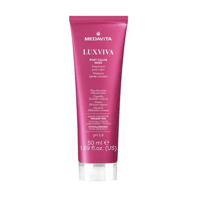 Medavita Luxviva, Post Color Acidifying Mask (Maska do włosów farbowanych utrzymująca i chroniąca kolor)