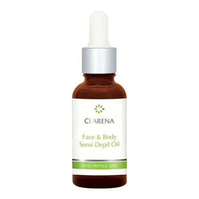Clarena Sensi Peptide Line, Face & Body, Sensi Depil Oil (Naturalny olejek po depilacji twarzy i ciała)