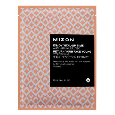 Mizon Enjoy Vital-up Time, Anti Wrinkle Mask (Przeciwzmarszczkowa maseczka do twarzy w płacie)