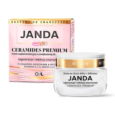 Janda Ceramides Premium, Regeneracja i Redukcja Zmarszczek, Krem na dzień dobry i dobranoc