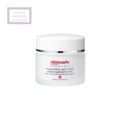 Skincode Switzerland Essentials, Regenerating Night Cream with CM Glucan & BioNymph Peptide (Krem regenerujący na noc)