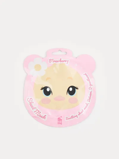 Sinsay Strawberry Soothing Sheet Mask (Kojąca maska do twarzy w płachcie)