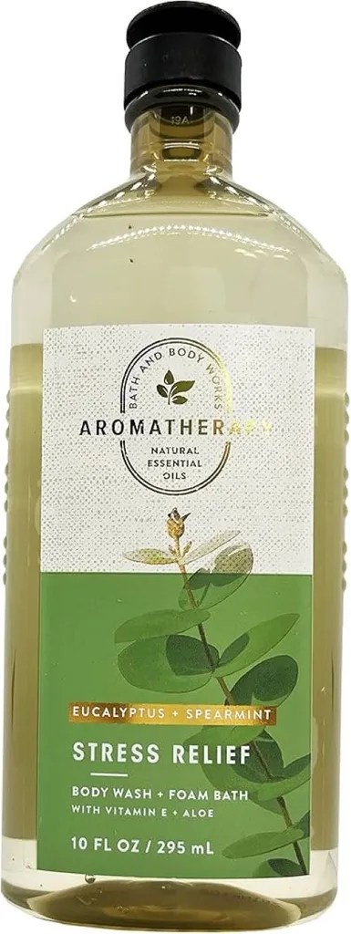 Bath & Body Works Aromatherapy, Stress Relief, Eucalyptus Spearmint Body Wash (Eukaliptus i Mięta, Żel pod prysznic)