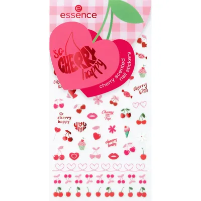Essence So Cherry Happy, Cherry Scented Nail Stickers (Zapachowe naklejki na paznokcie)