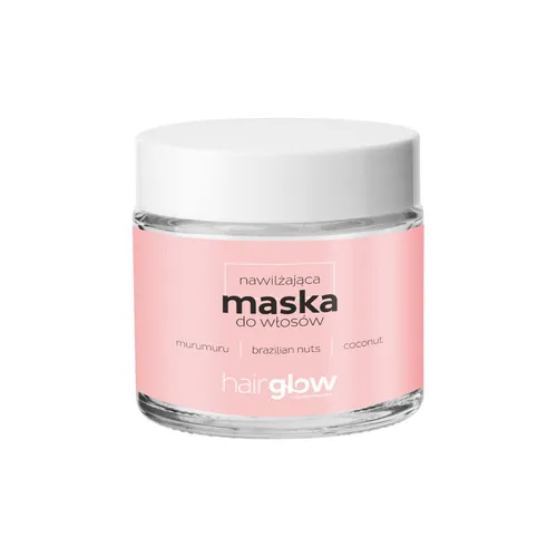 HairGlow Intensywnie nawilżająca maska do włosów z masłem murumuru