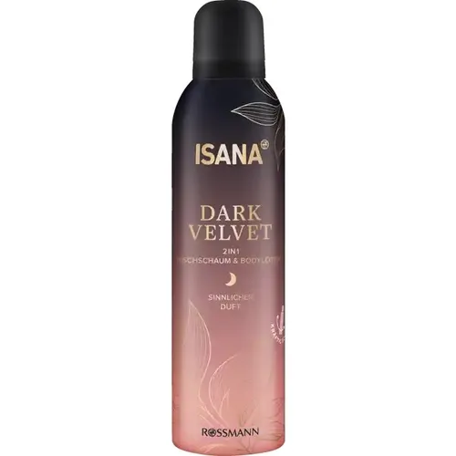 Isana Dark Velvet, 2in1 Shower Foam & Body Lotion (Pianka do mycia ciała i balsam pod prysznic 2w1)