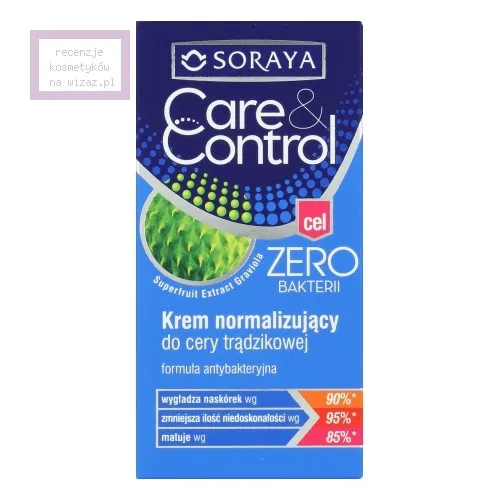 Soraya Care & Control, Krem normalizujący do cery trądzikowej `Zero bakterii`
