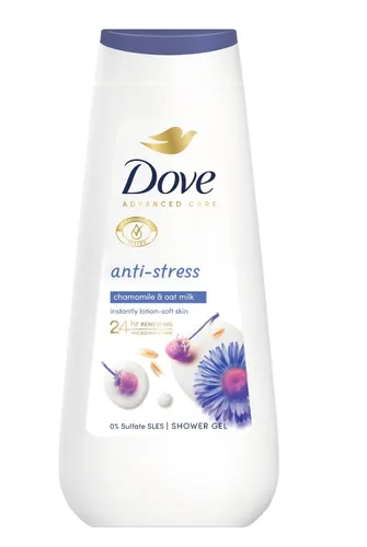 Dove Showe Gel Anti-Stress Blue Chamomile & Oat Milk (Żel pod prysznic) - 1