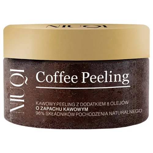 Niuqi Coffee Peeling, Kawowy peeling z dodatkiem 8 olejów o zapachu kawowym