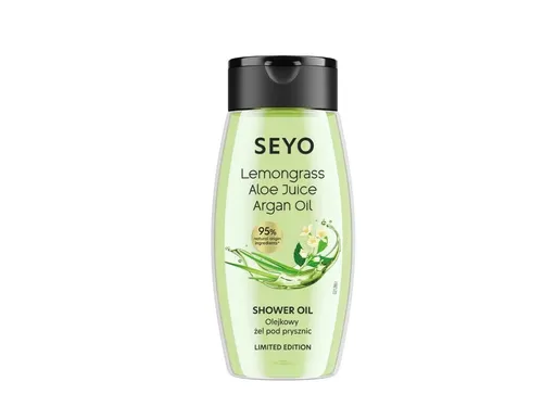 Seyo Lemongrass, Aloe Juice, Argan Oil, Shower Gel (Trawa Cytrynowa, Olejkowy żel pod prysznic)