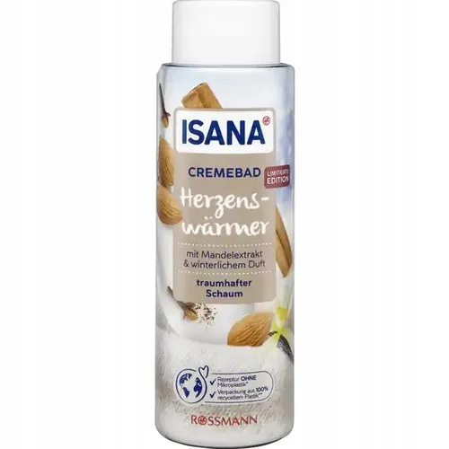 Isana Hergenz Warmer, Cream Bubble Bath (Kremowy płyn do kąpieli z ekstraktem z migdałów)
