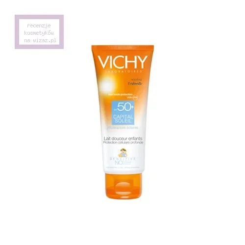 Vichy Capital Soleil, Lait Doucer Enfant SPF 50+ Intolerantes Solaires (Delikatne mleczko ochronne dla dzieci do skóry wrażliwej)