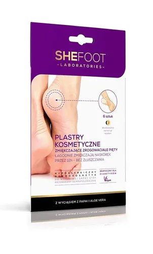 SheFoot Plastry kosmetyczne na zrogowaciałe pięty - 1