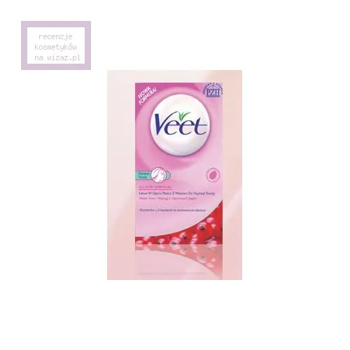 Veet Łatwe w użyciu plastry z woskiem do depilacji twarzy