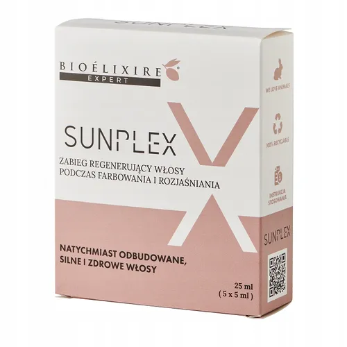 Bioelixire Sunplex, Zabieg regenerujący włosy podczas farbowania i rozjaśniania