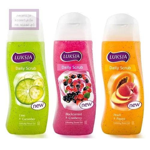 Luksja Daily Scrub, Żel pod prysznic z peelingiem (różne rodzaje)