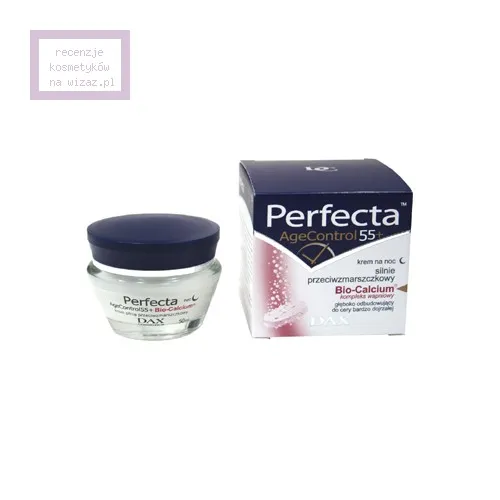 Perfecta Age Control 55+, Krem na noc silnie przeciwzmarszczkowy z Bio - Calcium