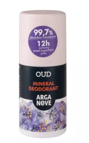 Arganove Naturalny dezodorant mineralny ałunowy roll-on `Drzewo agarowe` - 1