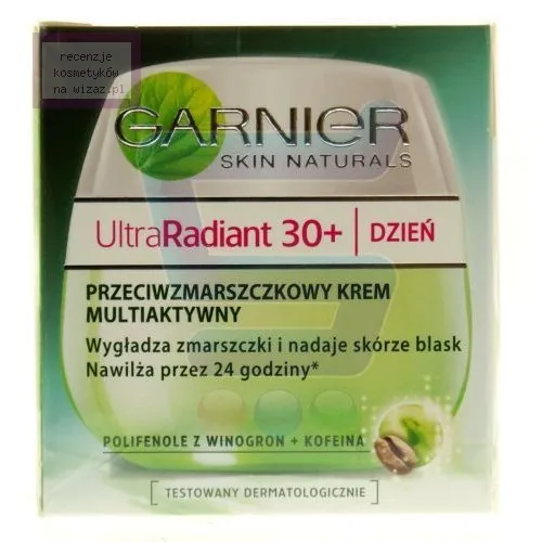 Garnier Ultra Radiant 30+, Przeciwzmarszczkowy krem multiaktywny