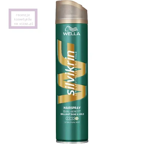 Wella Silvikrin, Hairspray Dual-Benefit Brilliant Shine & Hold (Lakier do włosów ultramocno utrwalający)