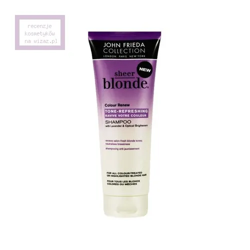 John Frieda Sheer Blonde, Colour Renew Tone-Refreshing Shampoo (Szampon neutralizujący odcienie żółte na włosach blond)