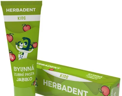 Herbapol Pruszków Herbadent, Kids, Jabło, Ziołowa pasta do zębów z fluorem 3+