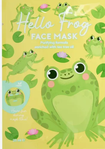 Maxbrands Hello Frog, Face Sheet Mask (Odświeżająca maska na tkaninie)