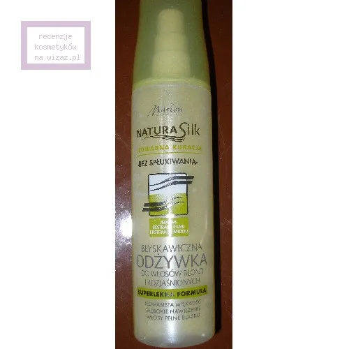 Marion Natura Silk, Błyskawiczna odżywka do włosów blond i rozjaśnionych - 5