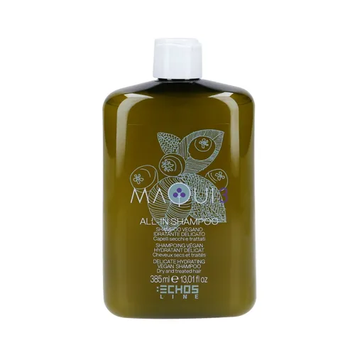 Echos Line MaquI 3, All-in Shampoo (Delikatny wegański szampon nawilżający do włosów suchych i zniszczonych)