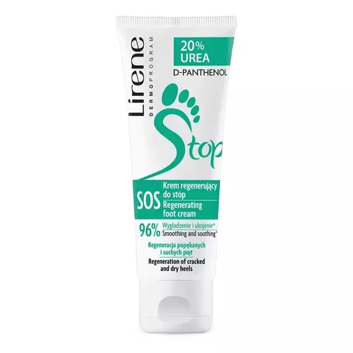Lirene Dermoprogram 20% Urea & D-panthenol, Regenerating Foot Cream (Regenerujący krem do stóp)