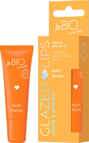 beBIO Glazed Lips, Nutri Honey, Naturalny żelowy olejek do ust - 1