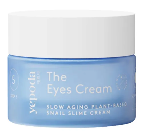 Yepoda The Eyes Cream, Slow Aging Plant-Based Snail Slime Cream (Krem pod oczy z roślinną alternatywą śluzu ślimaka)