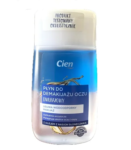 Cien Dwufazowy płyn do demakijażu oczu z olejem ze słonecznika