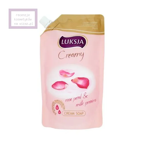 Luksja Creamy, Kremowe mydło w płynie z płatkami róż i proteinami mleka